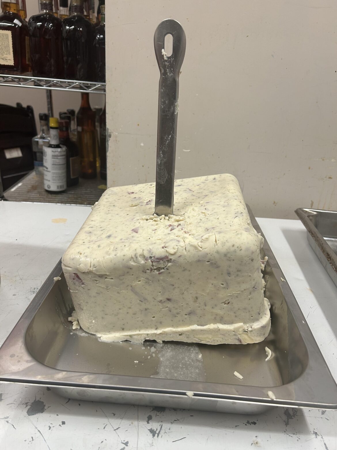 We still doing cubes? I think I added too much cheese to the mashed potatoes