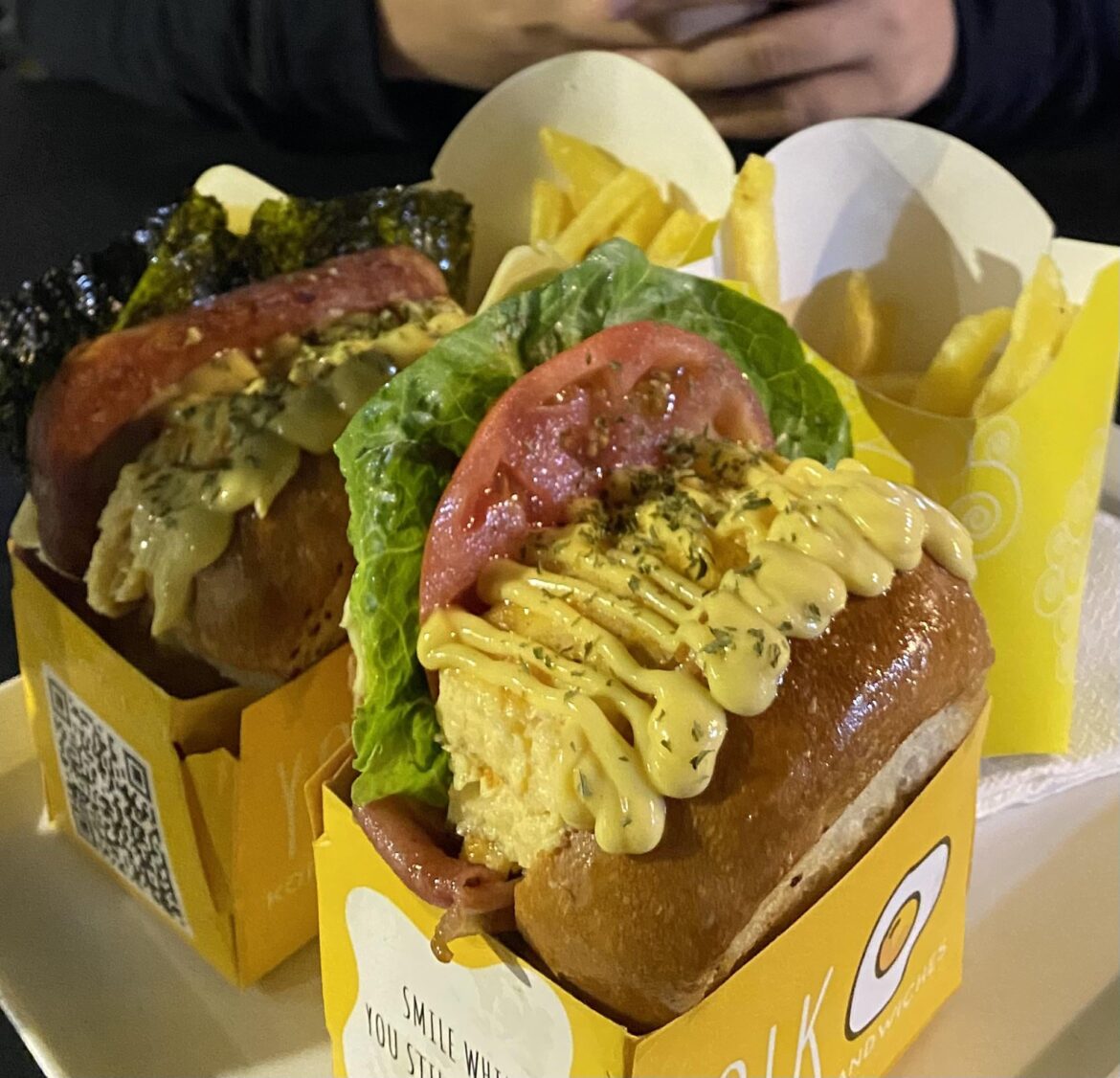 this egg drop sandwich is another level 🥪