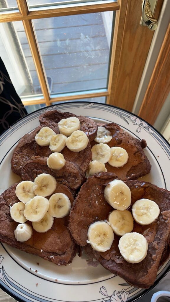 450 cal “brownie” French toast