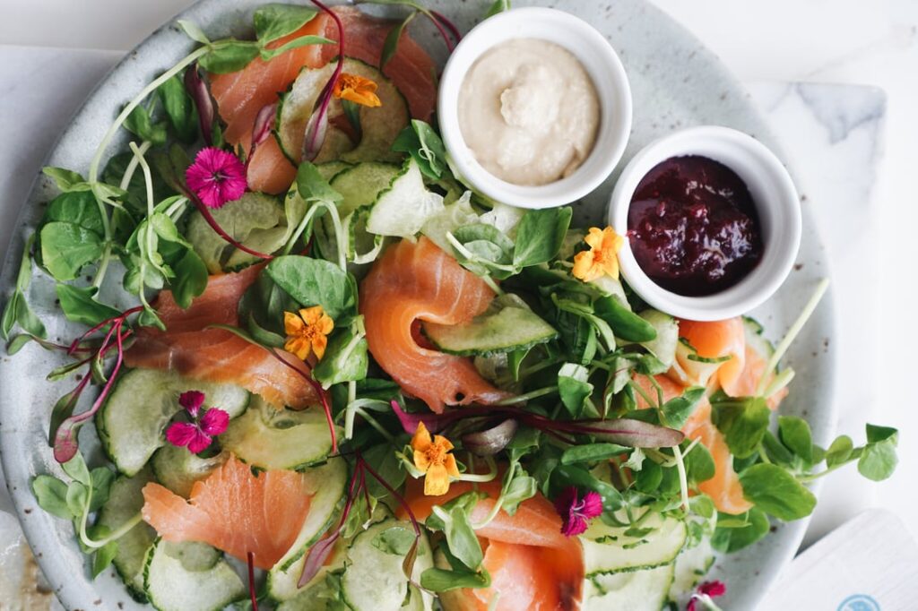 Smoked Salmon Jicama 'Tacos'