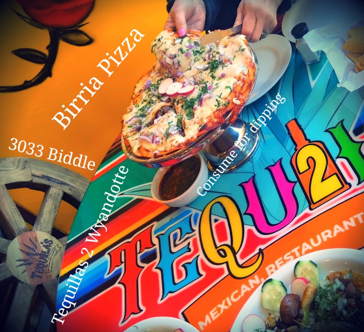 Tequilas 2 Downtown Wyandotte Birria Pizza