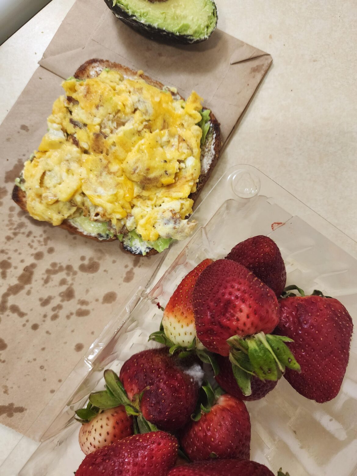 Last night before bed time breakfast