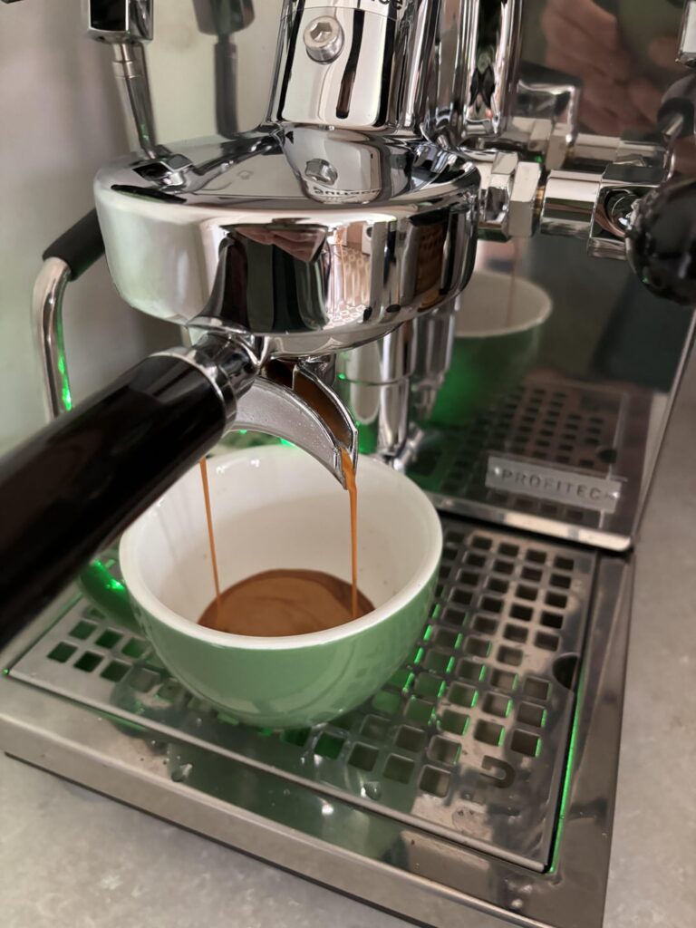 First shot with Profitec Pro 400