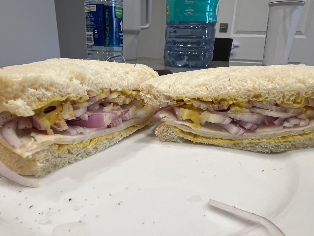 Turkey mustard and ONIONS Dining and Cooking