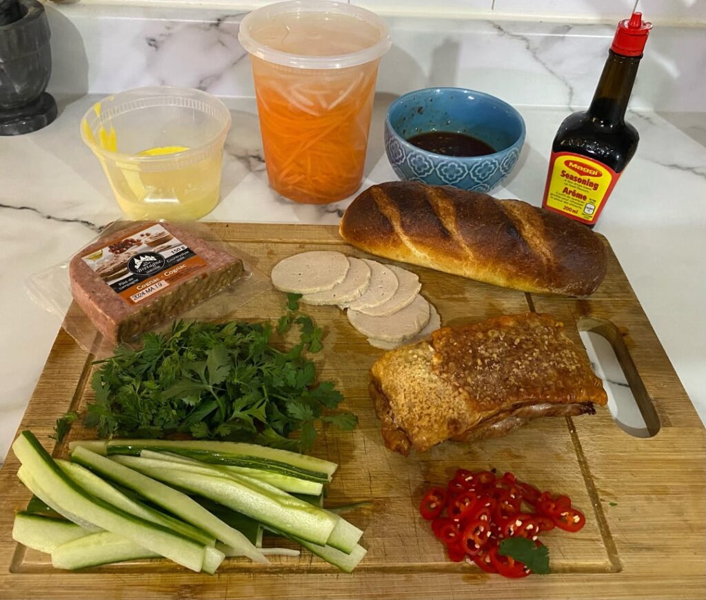 Homemade Bánh mì xá xíu