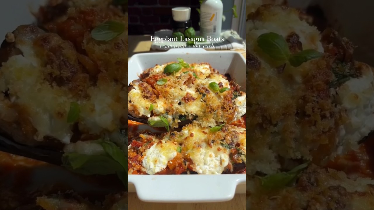 Delicious Eggplant Lasagna Boats Recipe Vegetarian, Low Carb, and
