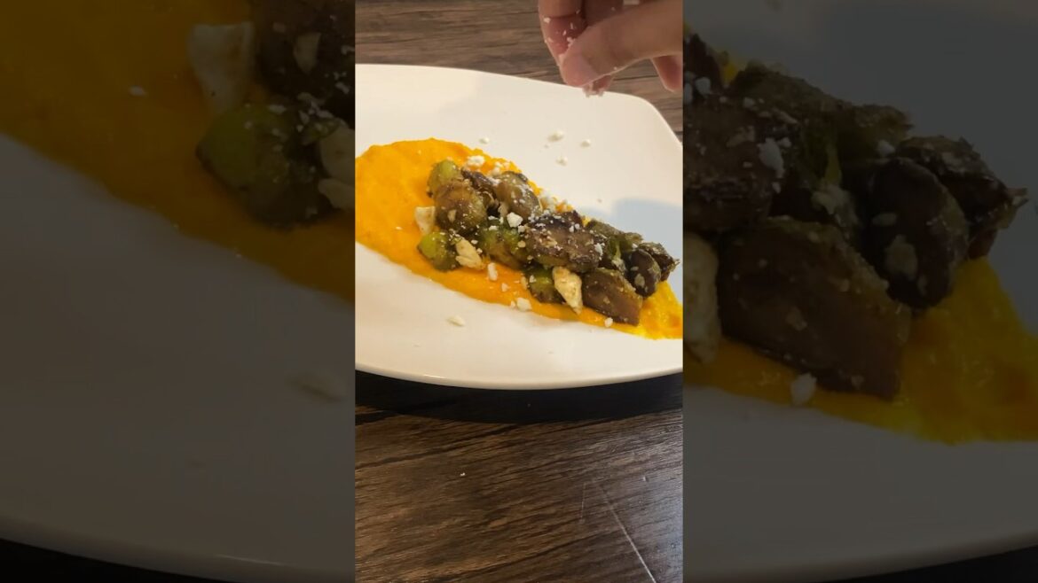 Feta Honey Balsamic Brussels #trending #viral #youtube #youtubeshorts #food #tiktok #fyp #shorts