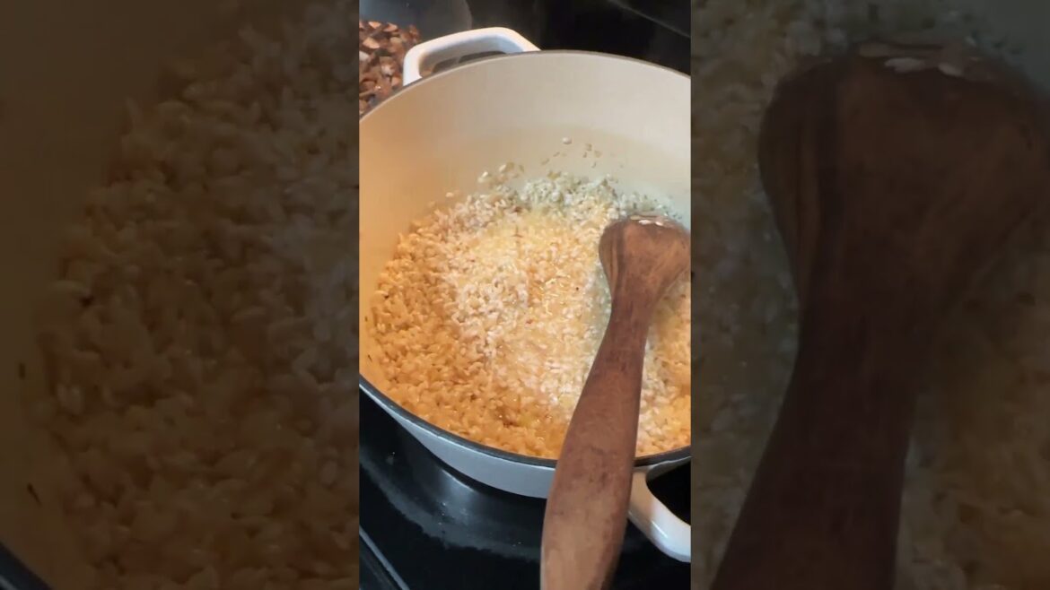 Mushroom risotto, white wine #food #satisfying