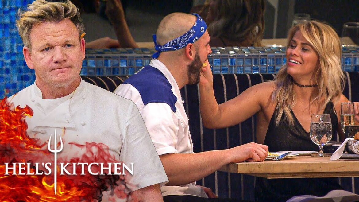 Chef Gets Spoon-Fed By Paige VanZant During Dinner Service | Hell's Kitchen