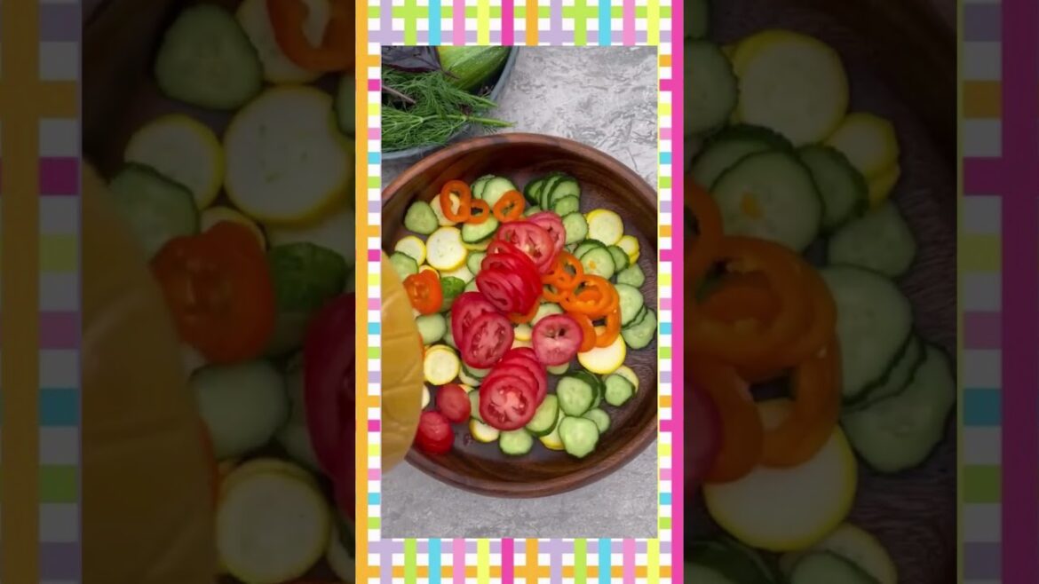 GARDEN COURGETTE SALAD  #healthy