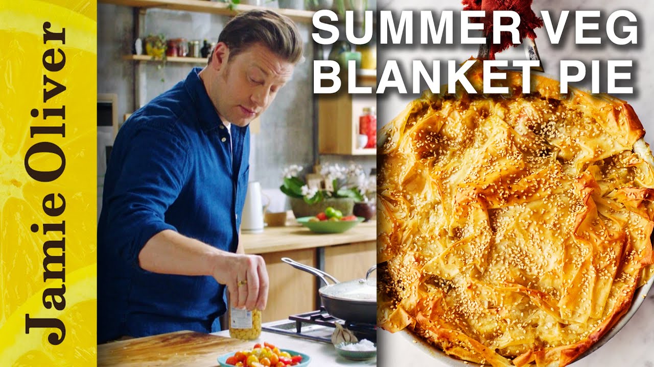 Summer Veg Blanket Pie Jamie Oliver's MeatFree Meals Dining and