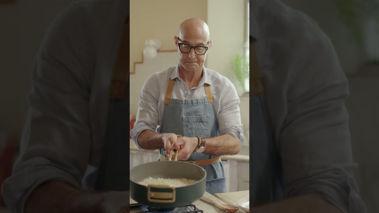 Stanley Tucci Makes Risotto Tucci™ by GreenPan™ Exclusively at