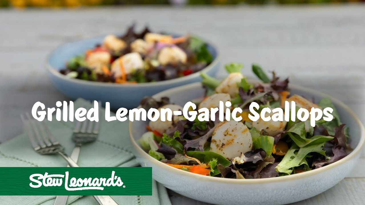 Grilled Lemon Garlic Scallops Grilled Scallops Dining and Cooking