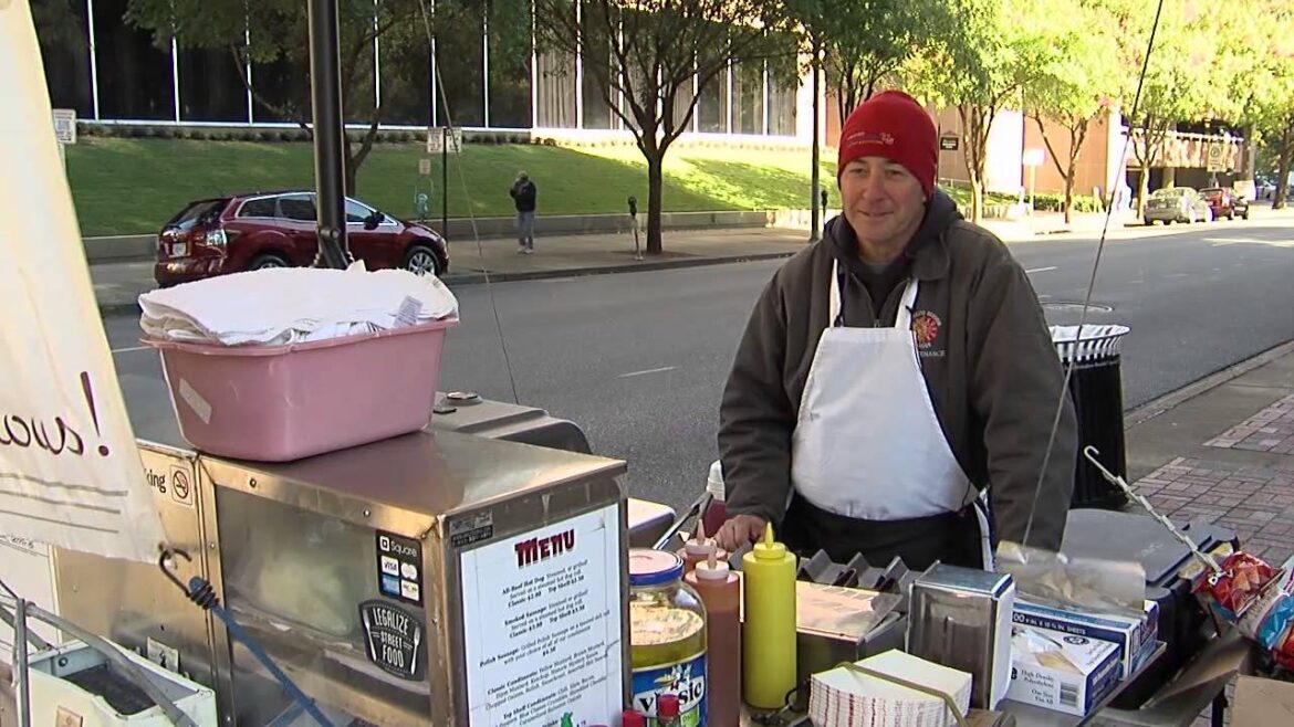 Hot dog vendor Hot dog vendor
