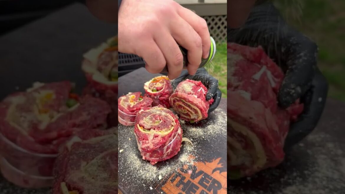 Fajita Steak Pinwheels | Over The Fire Cooking by Derek Wolf Fajita Steak Pinwheels | Over The Fire Cooking by Derek Wolf