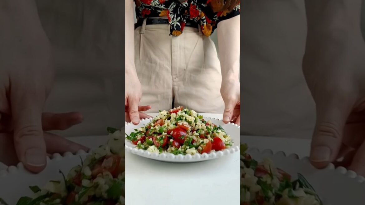 Bulgur Mozzarella Salad (ASMR)
