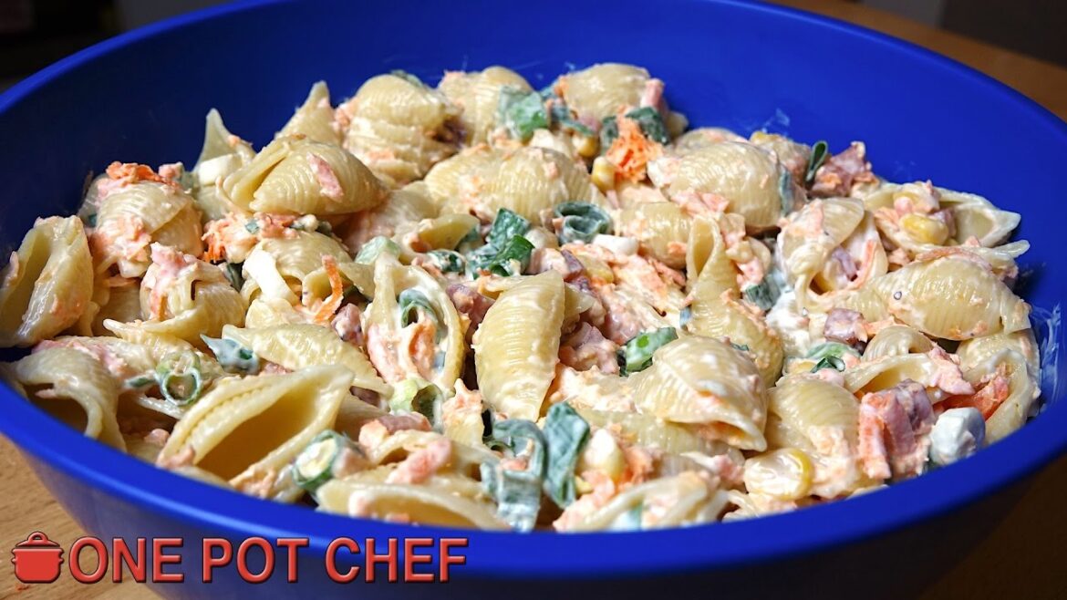 Ultimate Creamy Pasta Salad | One Pot Chef Ultimate Creamy Pasta Salad | One Pot Chef