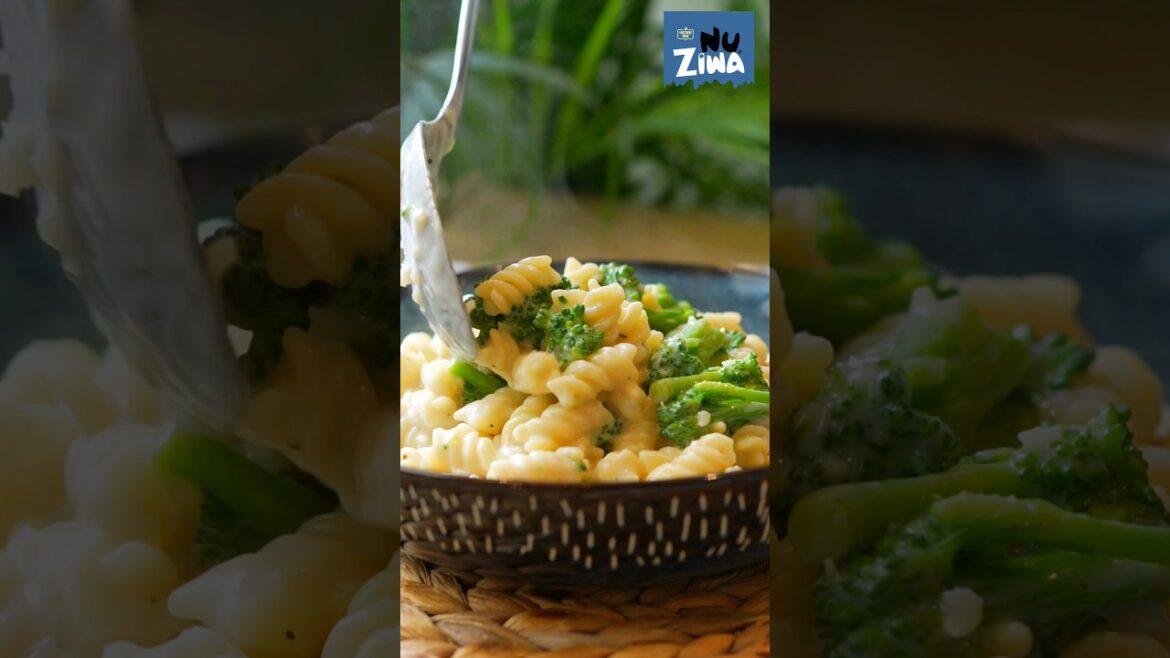 Dairy Free Creamy Broccoli Pasta #Shorts Dairy Free Creamy Broccoli Pasta #Shorts