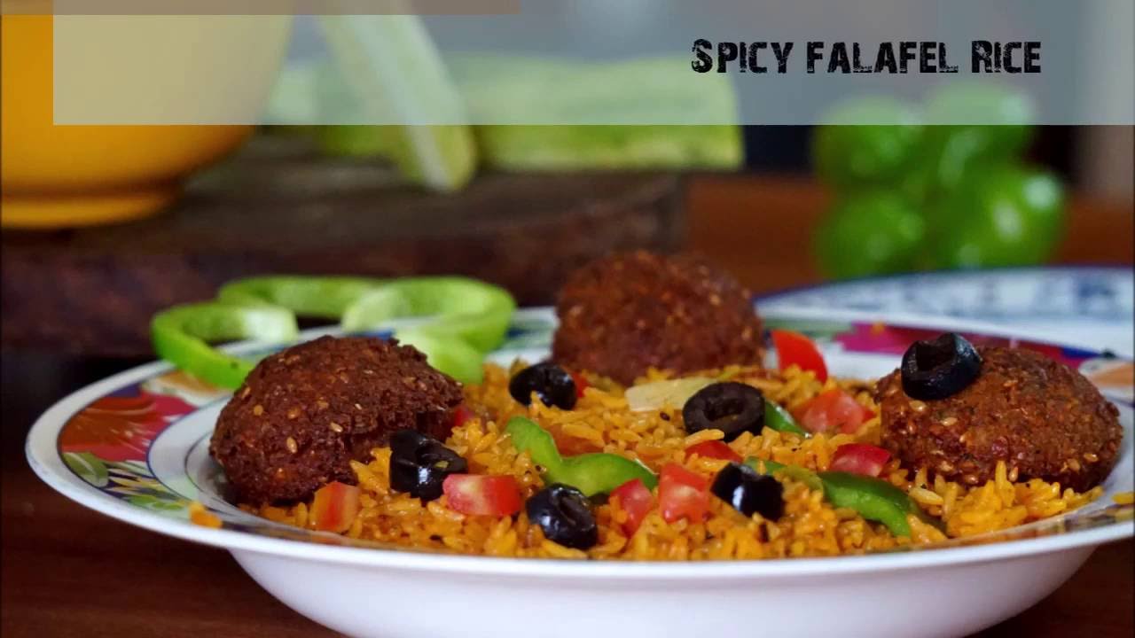 Falafel Rice in the making - Dining and Cooking