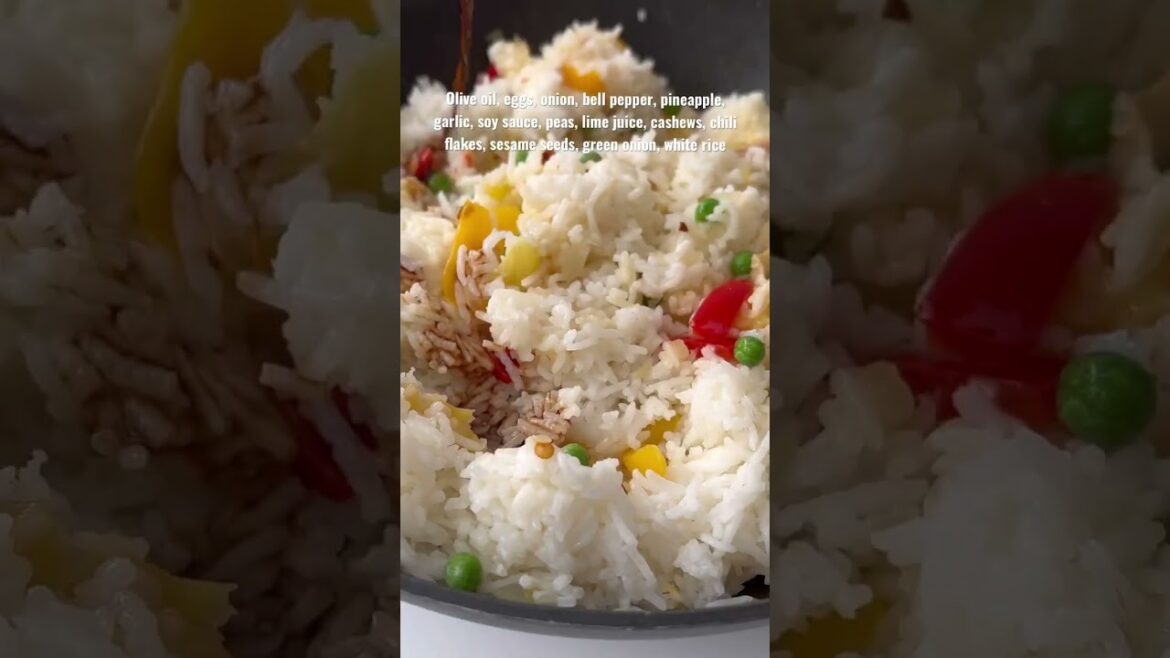 30 Minute Pineapple Fried Rice Recipe #shorts 30 Minute Pineapple Fried Rice Recipe #shorts