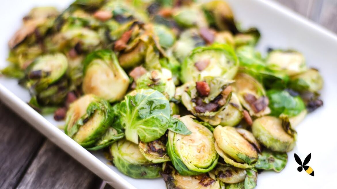 Roasted Brussels Sprouts with Bacon Recipe - Honeysuckle Catering