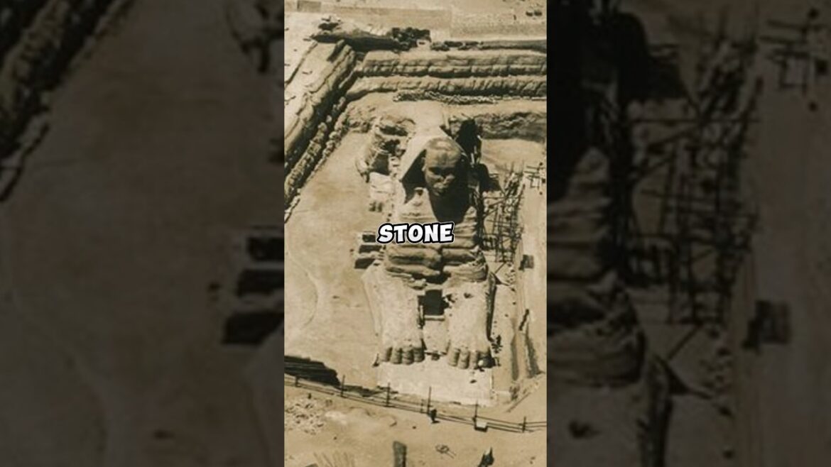 They had to dig around the Sphinx to uncover it! What did they find underneath?