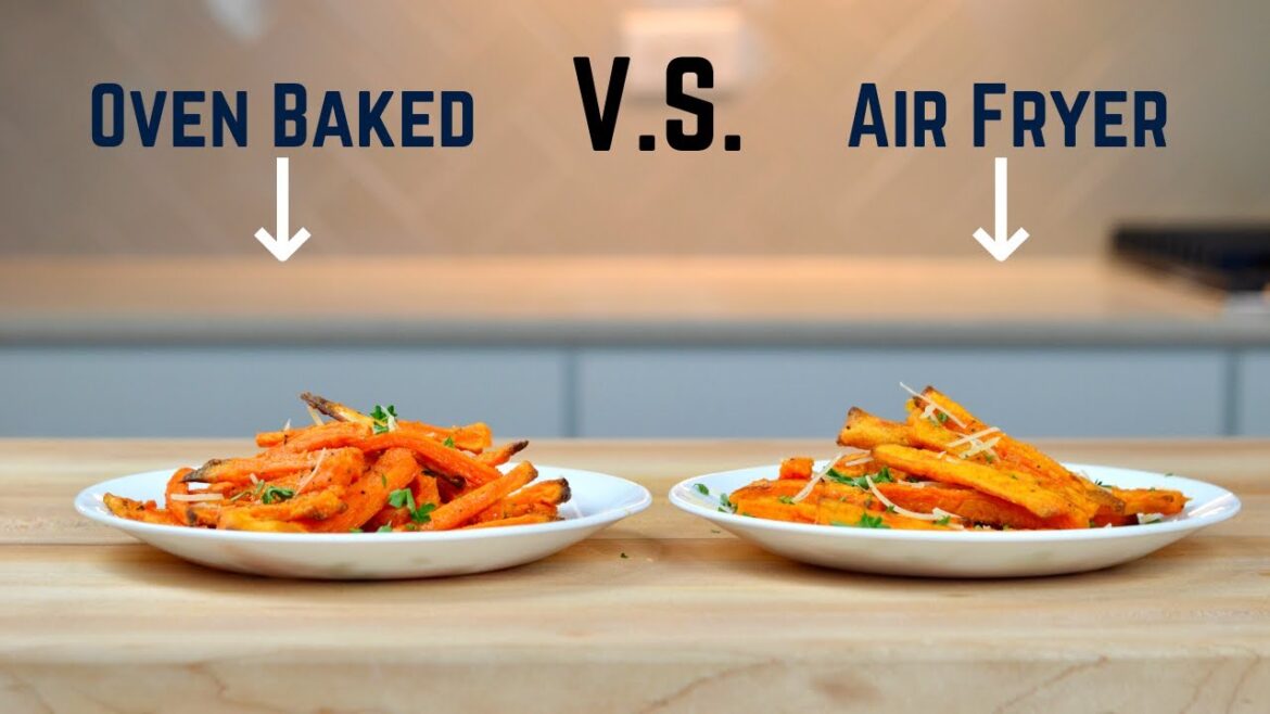 Air Fryer V.S. Baked SWEET POTATO FRIES - Healthy Sweet Potato Fries