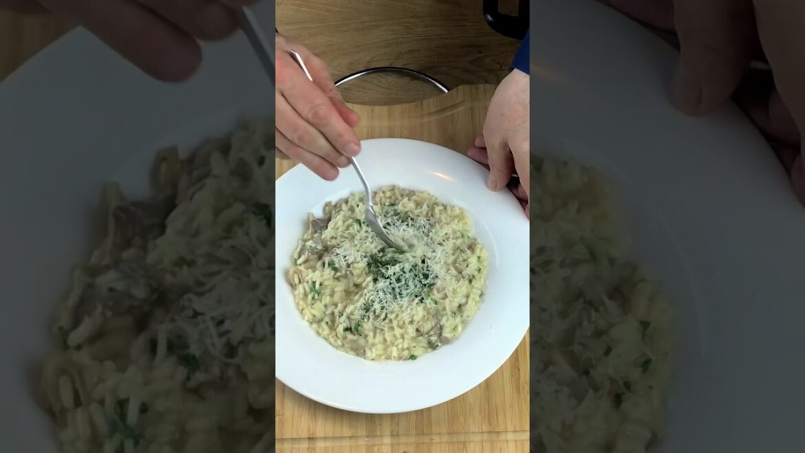 COME FARE UN RISO COI FUNGHI PERFETTO. #risotto #funghi #italiana #ricetta
