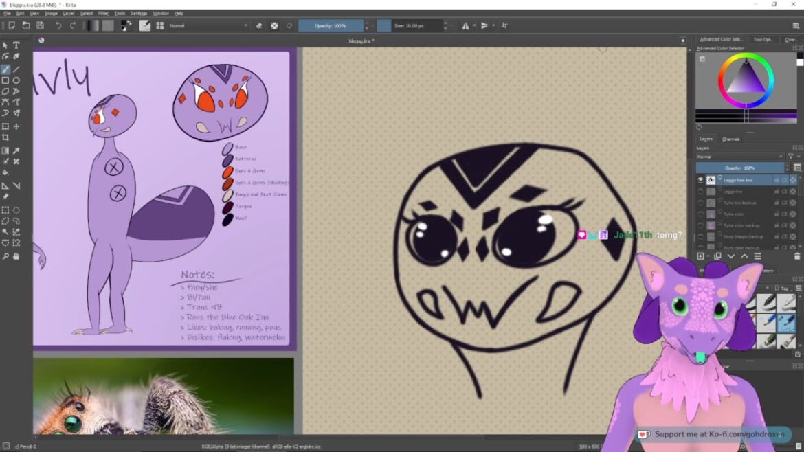 More blep scribbles by Kobo!