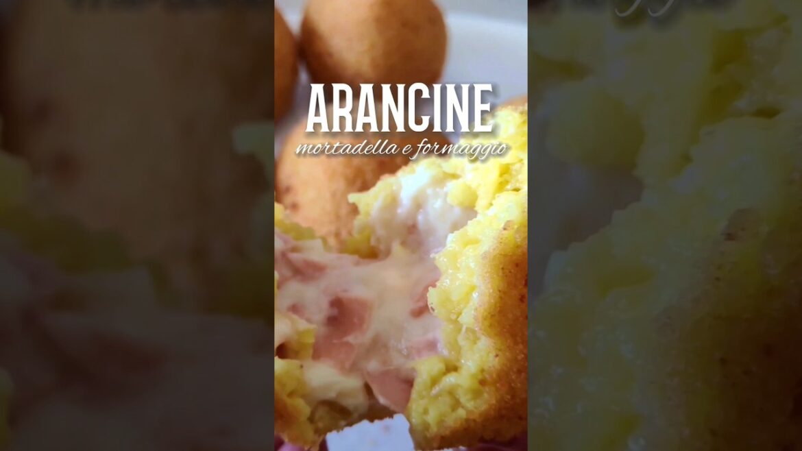 ARANCINE MORTADELLA FORMAGGIO E BESCIAMELLA ricetta facile #ricette #riso #arancini ARANCINE MORTADELLA FORMAGGIO E BESCIAMELLA ricetta facile #ricette #riso #arancini