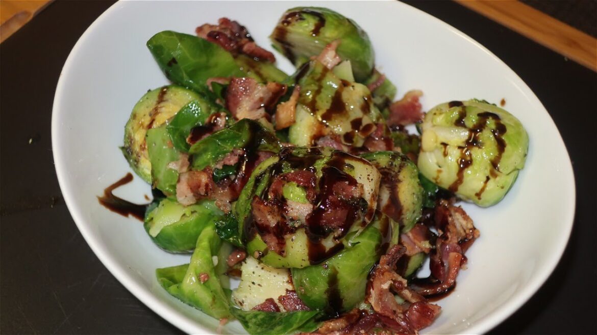 Balsamic Glazed Brussel Sprouts With Bacon Balsamic Glazed Brussel Sprouts With Bacon