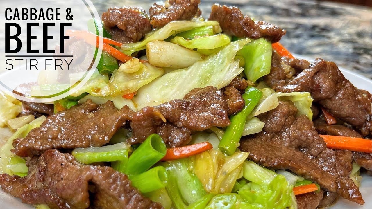 Cabbage And Beef Stir Fry Tender And Juicy Beef And Vegetable Stir Fry Without Oyster Sauce