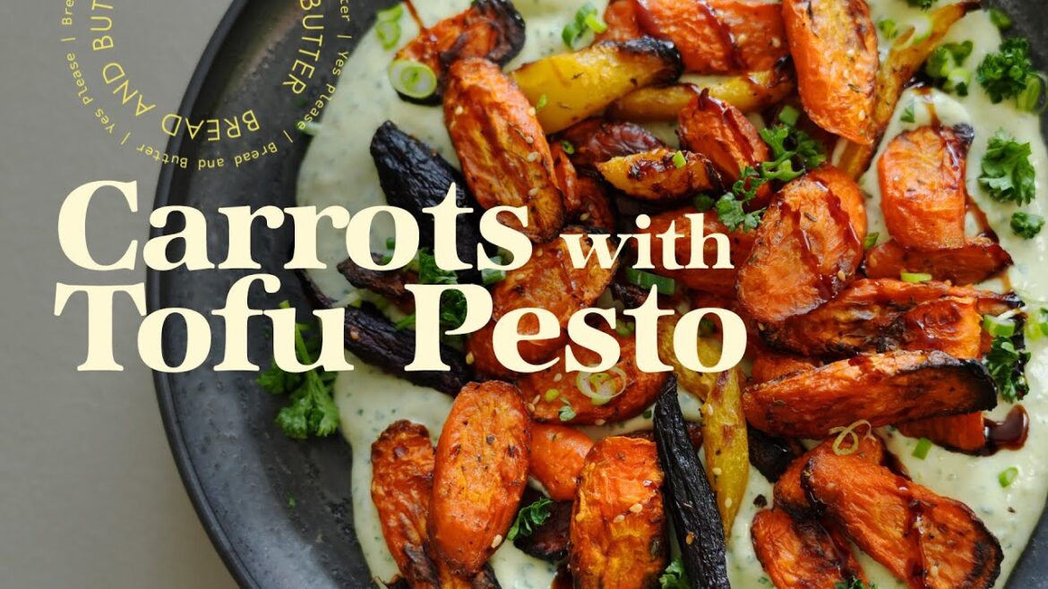 Roasted Carrots | Silken Tofu Pesto Roasted Carrots | Silken Tofu Pesto