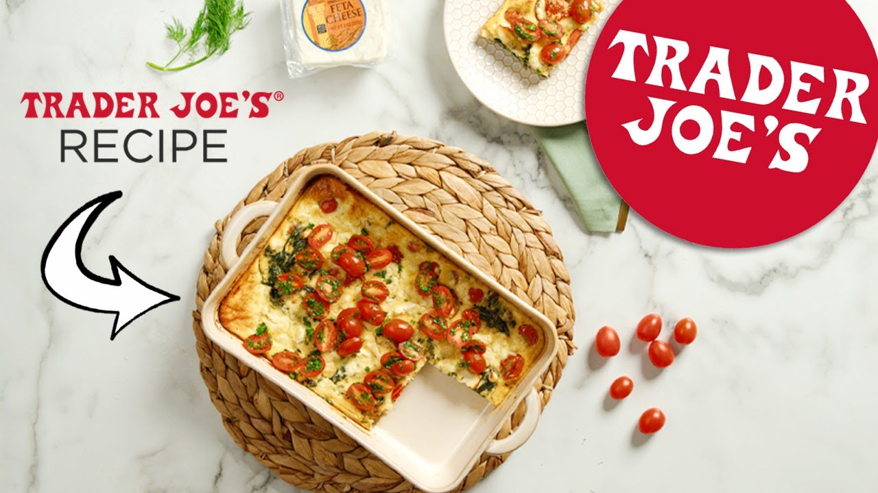 Tomato, Spinach & Feta Frittata Recipe Trader Joe’s Brunch Ideas