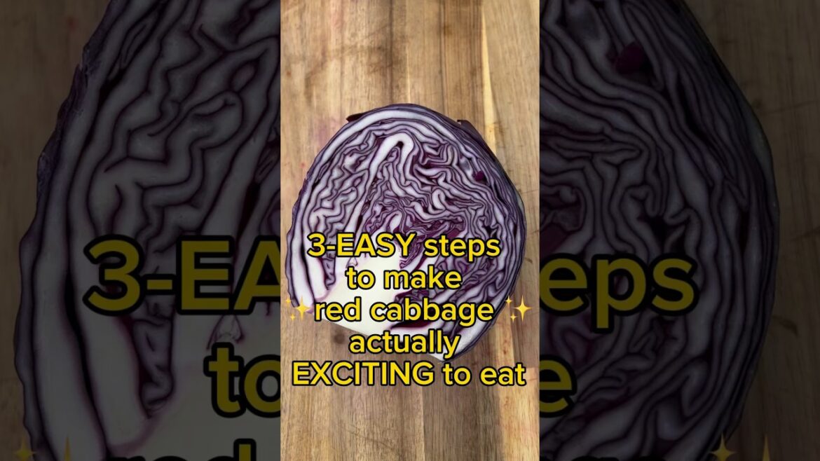 You won’t believe how good RED CABBAGE can taste #redcabbage #easy