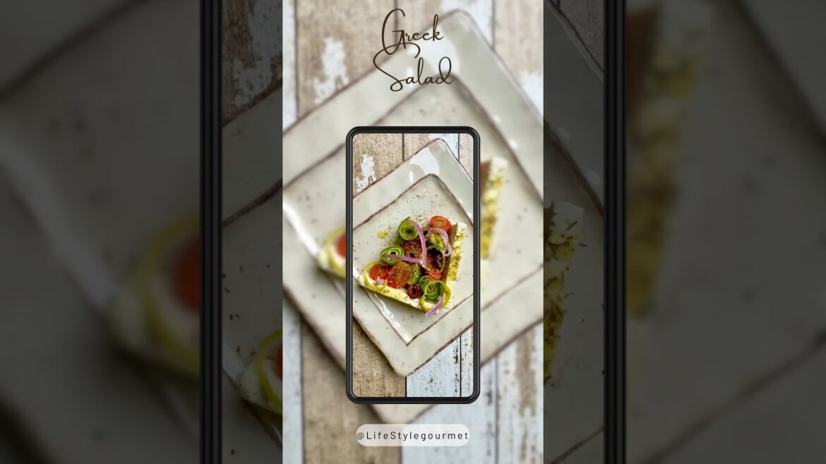 Eating Gourmet Greek Salad, You’ve Never Seen This Before Eating Gourmet Greek Salad, You've Never Seen This Before