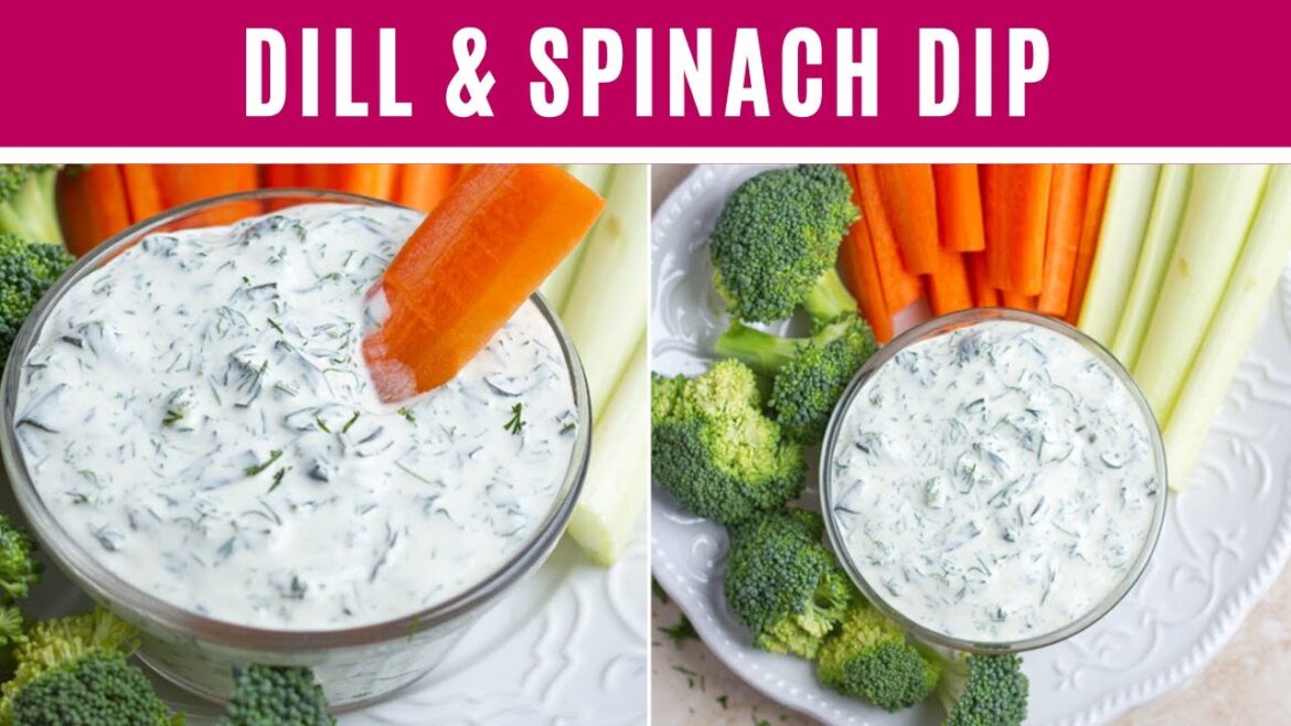 DILL & SPINACH DIP I creamy, cold, appetizer, party recipe. DILL & SPINACH DIP I creamy, cold, appetizer, party recipe.