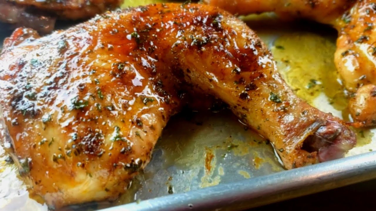 The Most Flavorful Crispy, Moist Chicken Leg Quarters | Chicken Leg ...