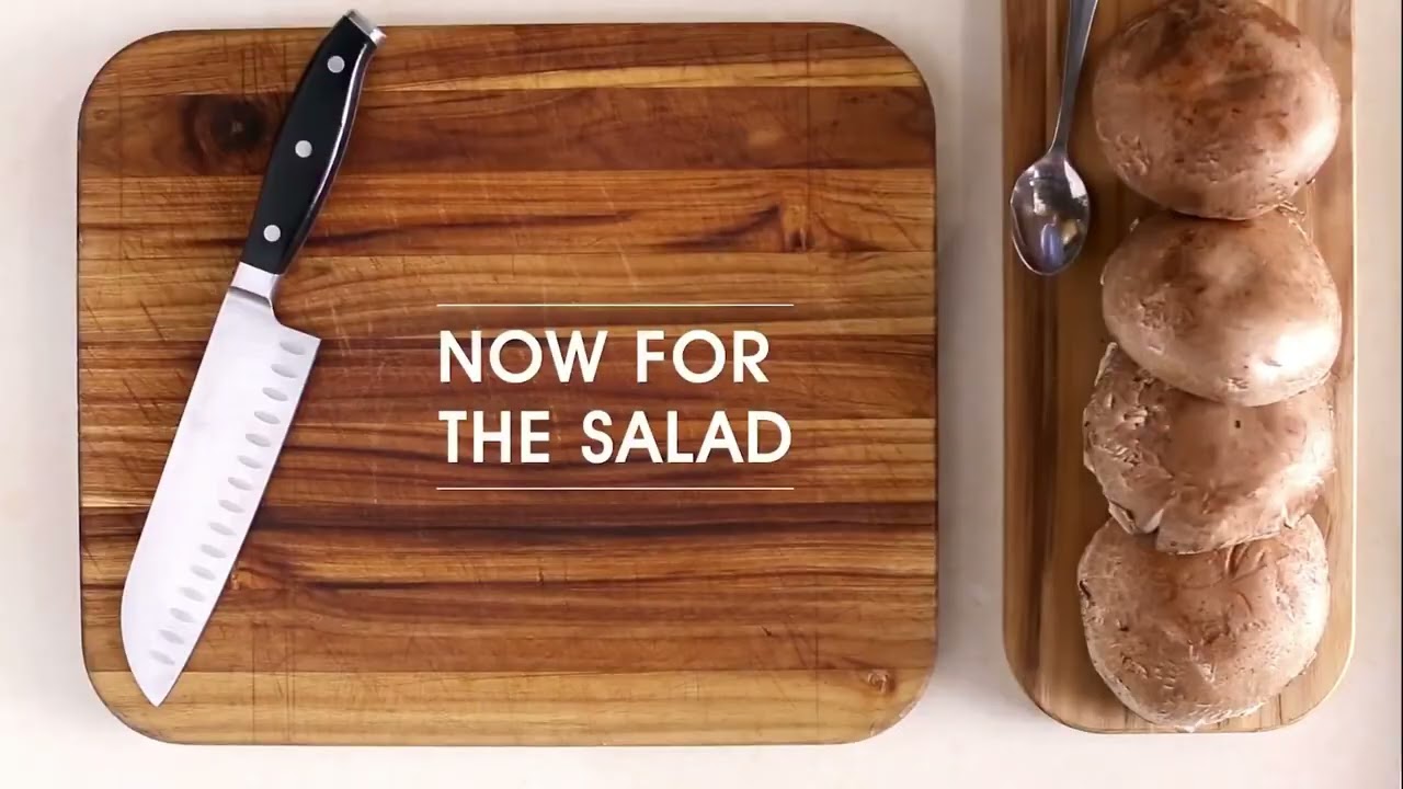 Mediterranean Chicken Saute with Mushroom Salad - Dining and Cooking