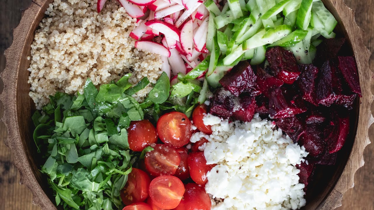 Healthy Quinoa, Roasted Beetroot & Feta Salad Recipe | Easy Homemade ...