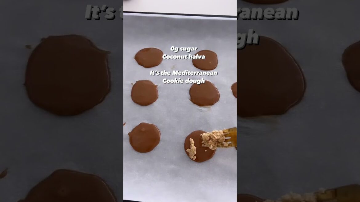 Chewy tahini halva cookies