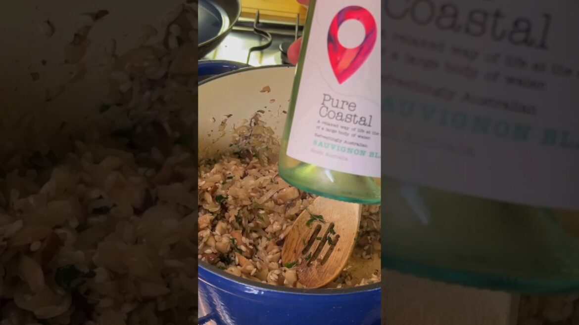 Chicken and mushroom risotto. Easy to make tastes delicious!