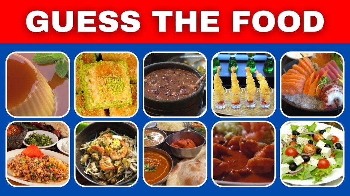 FOOD QUIZ CHALLENGE - GUESS THE FOOD QUESTIONS