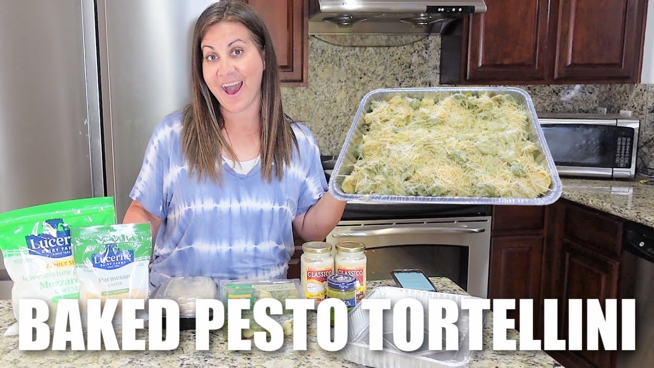COOK WITH ME Easy Baked Pesto Tortellini Freezer Meal Dining and