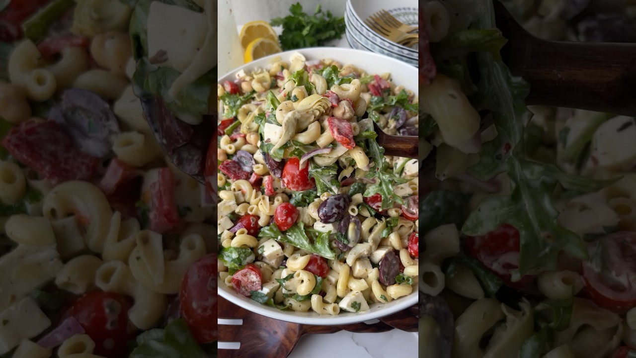 The Best Pasta Salad with a Creamy Italian Dressing - Dining and Cooking