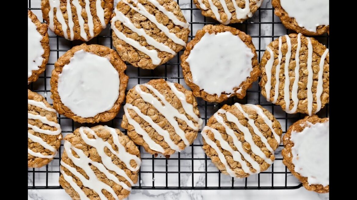 Vegan and Gluten Free Old-Fashioned Iced Oatmeal Cookies