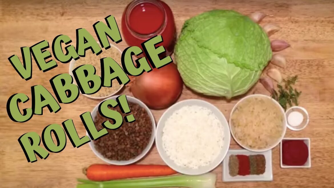 The BEST Vegan Cabbage Rolls – Plant-Based EASY Sauerkraut Stuffed with Tomato Sauce (FULL RECIPE!) The BEST Vegan Cabbage Rolls - Plant-Based EASY Sauerkraut Stuffed with Tomato Sauce (FULL RECIPE!)