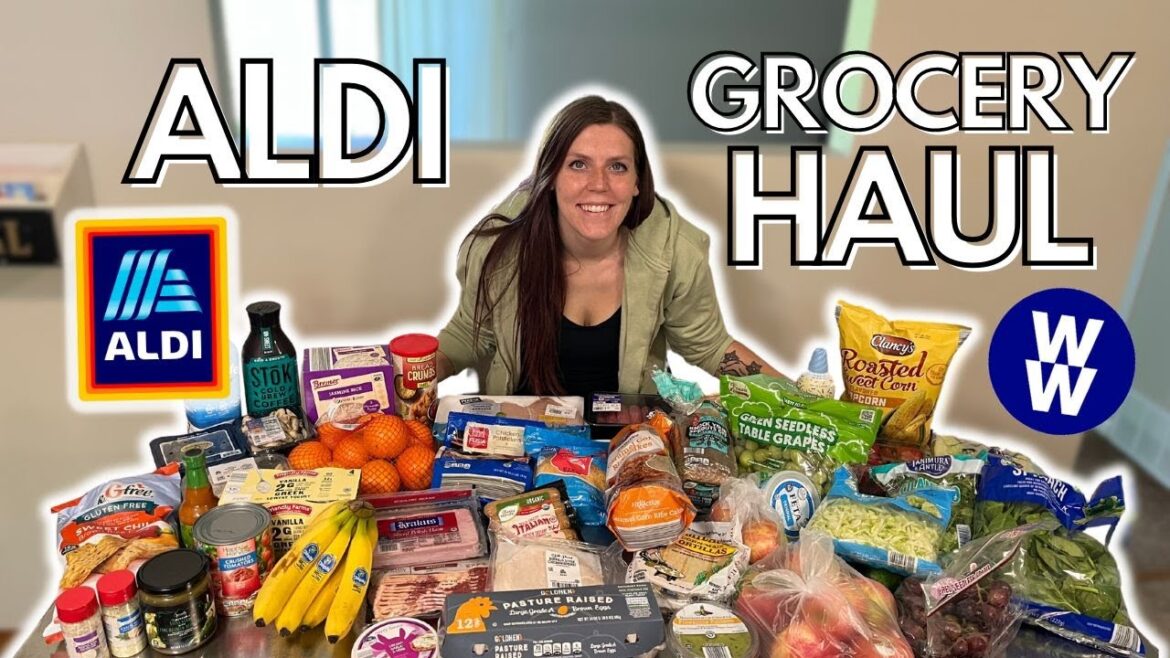HEALTHY ALDI GROCERY HAUL | My Weight Loss Journey | WW (WeightWatchers) points, calories & macros
