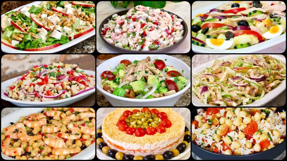 ¡No hagas la misma ENSALADA otra vez! 12 RECETAS de Ensaladas Sencillas y Saludables.