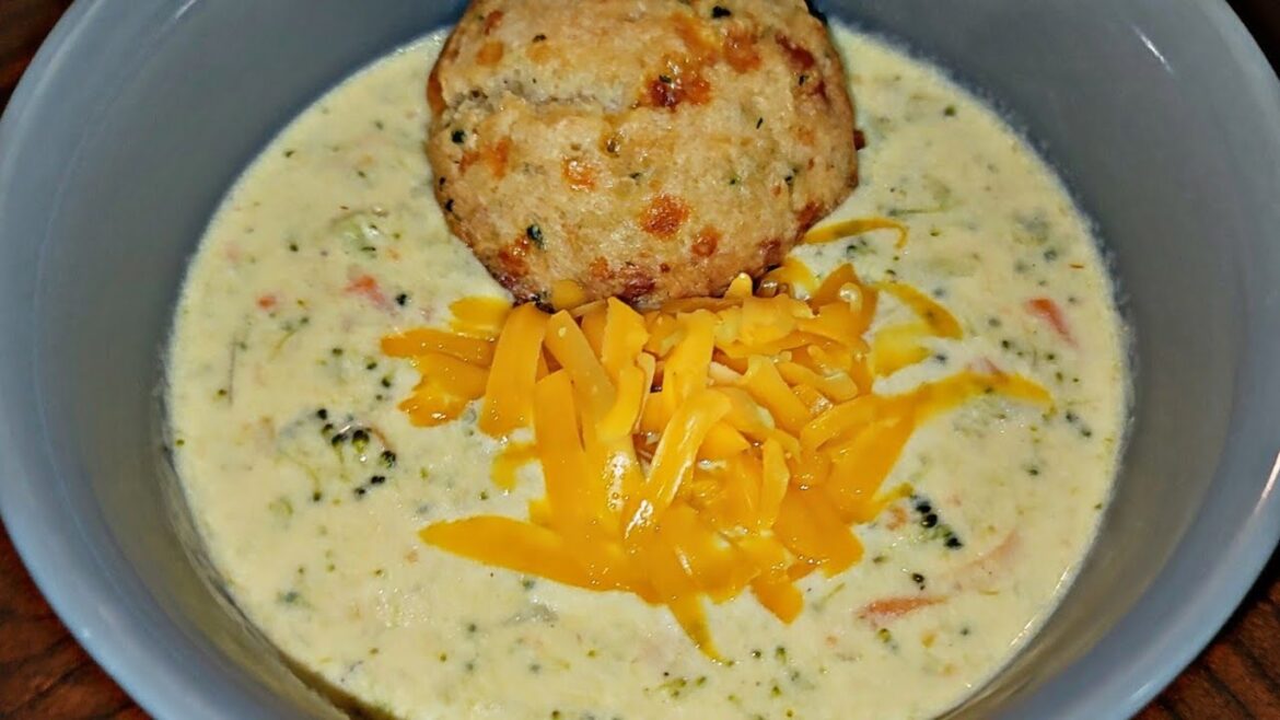 Broccoli Cheddar Soup Recipe & Mukbang